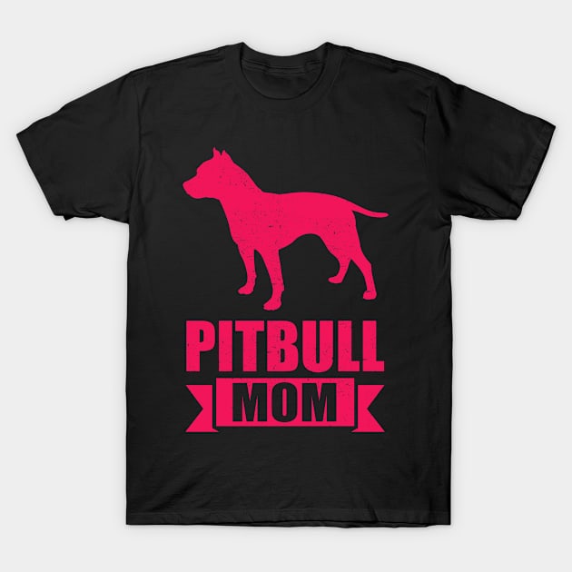 Pitbull Mom Pit Bull Terrier Dog Owner T-Shirt by Streetwear KKS